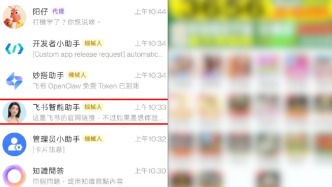 男子点击“飞书智能助手”自带链接打开是色情网站？客服：技术人员正加急处理