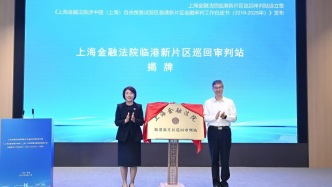 上海金融法院临港新片区巡回审判站揭牌：金融开放需更高标准法治护航