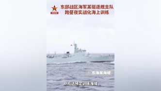 视频丨东部战区海军舰艇编队跨昼夜实训
