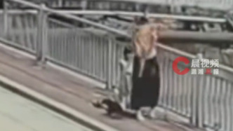 视频丨广东一女童被男子抱起抛入河中后获救，当地派出所回应