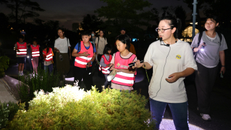 伴着虫鸣和蛙声，在上海植物园“暗访夜精灵”