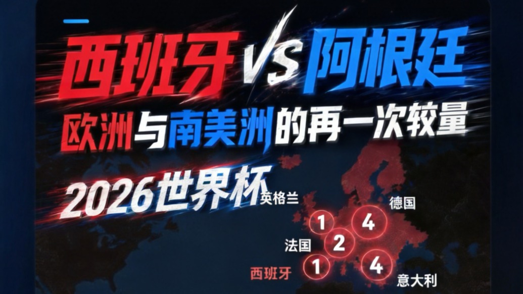 欧洲12冠,南美10冠,西班牙与阿根廷争夺世界杯下一冠