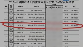 无缘市赛的区二等奖作品得了“市一等奖”？阜阳市教育局：名单已下架，会核查