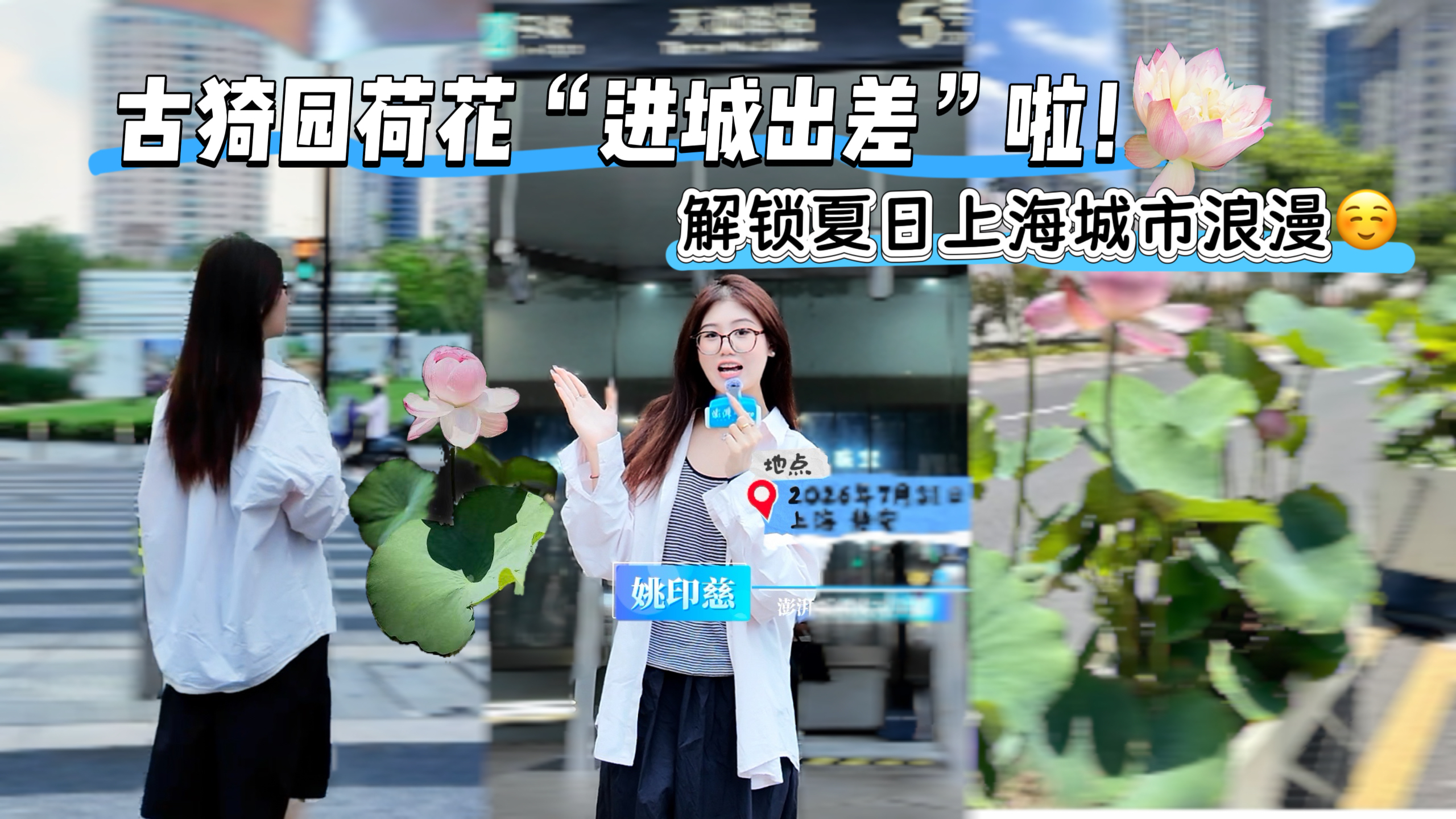 以后在上海别说“马路牙子”了,请叫它“荷塘月色”观景台!