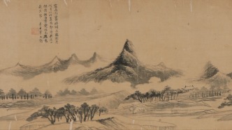 董其昌山水与白蕉长卷同展，朵云轩藏名迹亮相松江