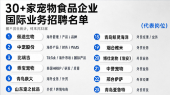 最高月薪7万元，宠物企业集中招聘出海人才
