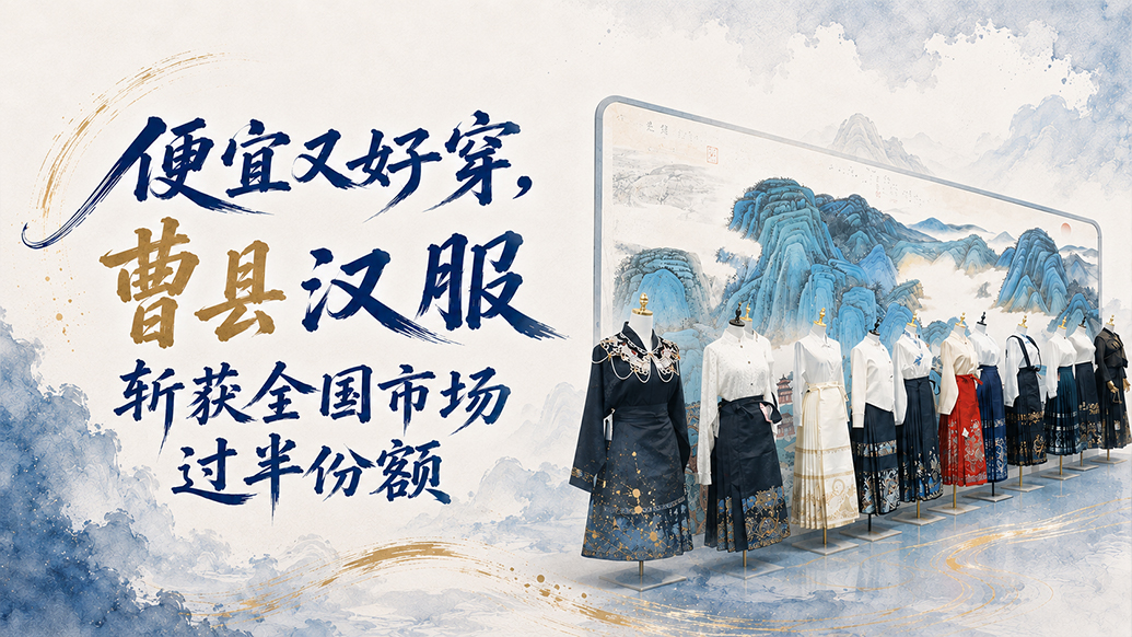 单项冠军县，何以扛打丨便宜又好穿，曹县汉服斩获全国市场过半份额
