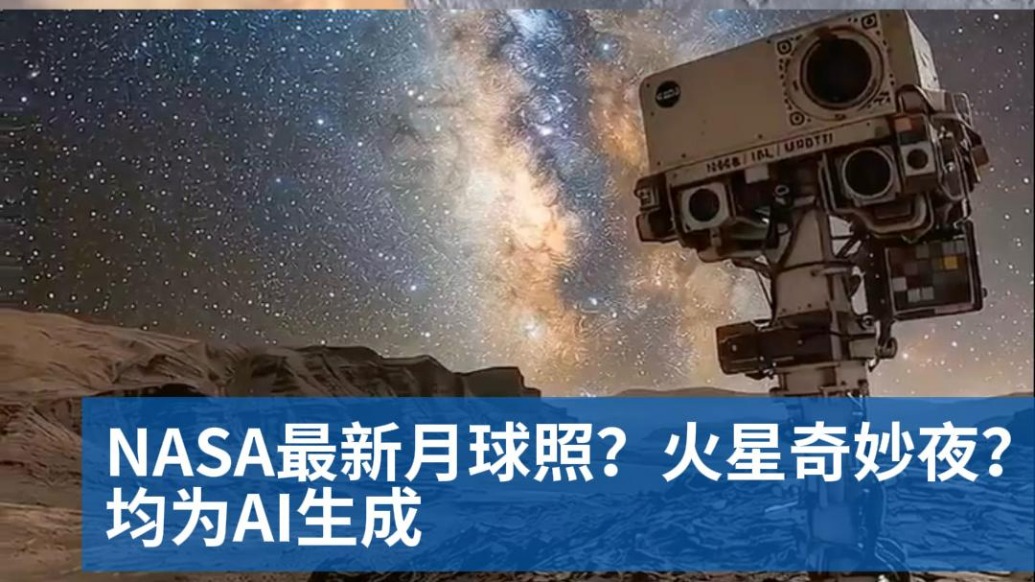 明查｜NASA最新月球照？“火星奇妙夜”？均为AI生成