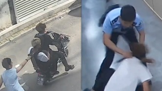 两男子骑电动车抢走13岁男孩手机，两小时后落网