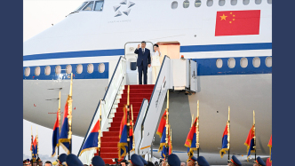 习近平抵达开罗对埃及进行国事访问
