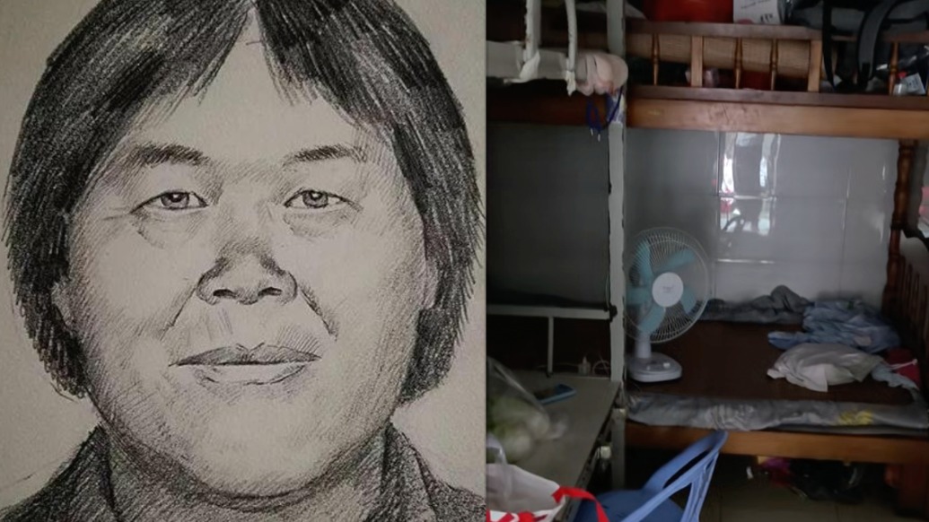 多名邻居描述“梅姨”长相和网传肖像不一样:头发发白稀疏,有点驼背,瓜子脸