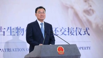 美方返还中方58件文物艺术品和古生物化石