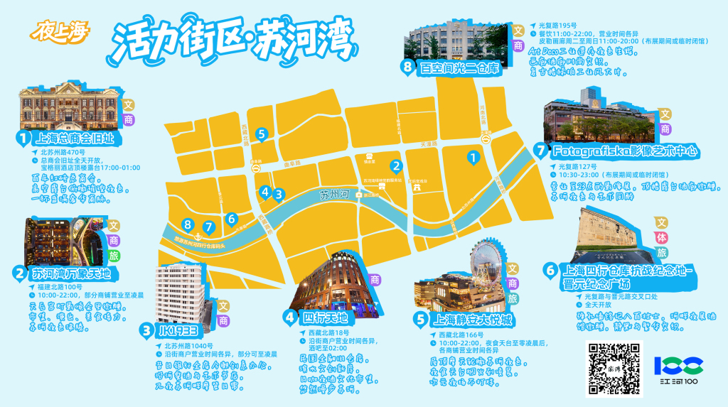 江河100·夜上海|活力街区:苏河湾
