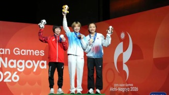 深圳健儿张悦彤，在国庆日勇夺亚运会金牌