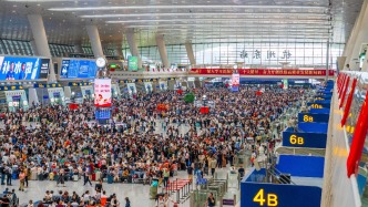 长三角铁路预计今日发送372万人次，增开旅客列车105列