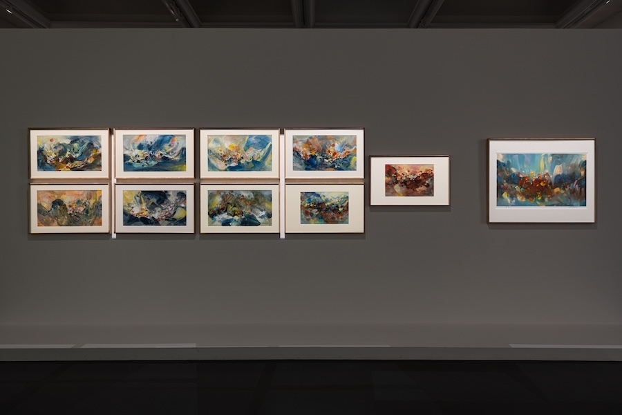 现场|朱德群杭州大展:湖山初心,光辉万象