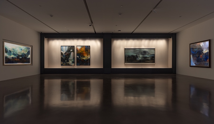 现场|朱德群杭州大展:湖山初心,光辉万象