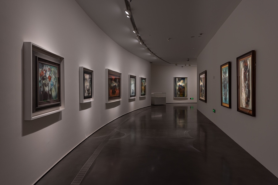 现场|朱德群杭州大展:湖山初心,光辉万象