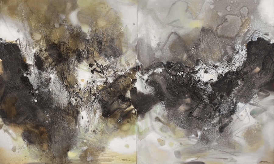 现场|朱德群杭州大展:湖山初心,光辉万象