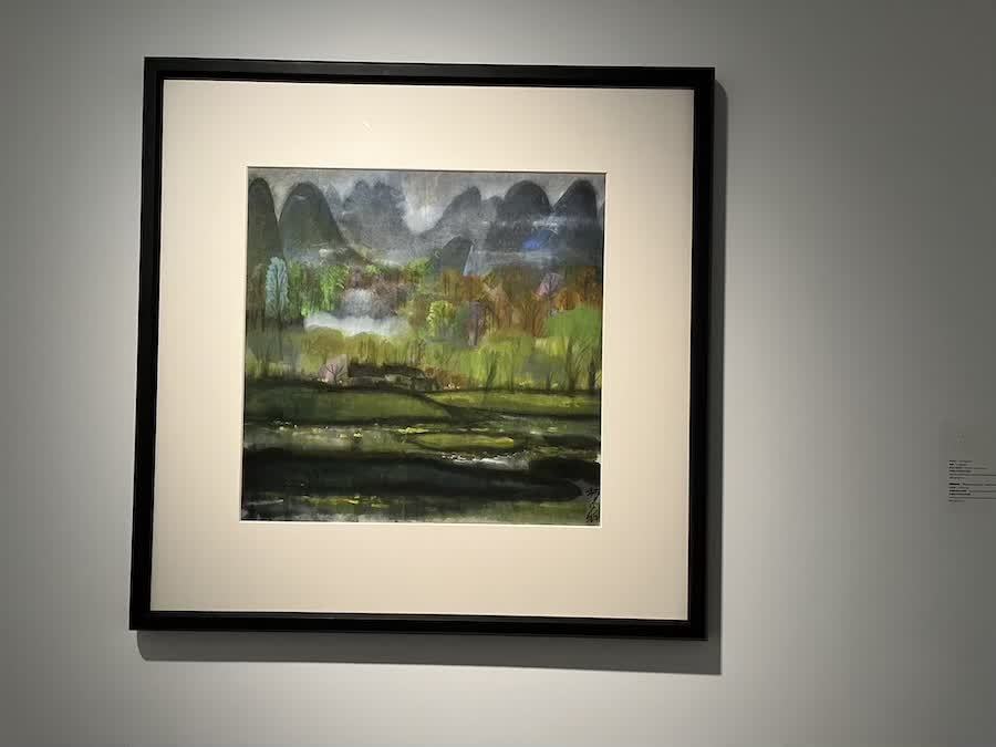 现场|朱德群杭州大展:湖山初心,光辉万象