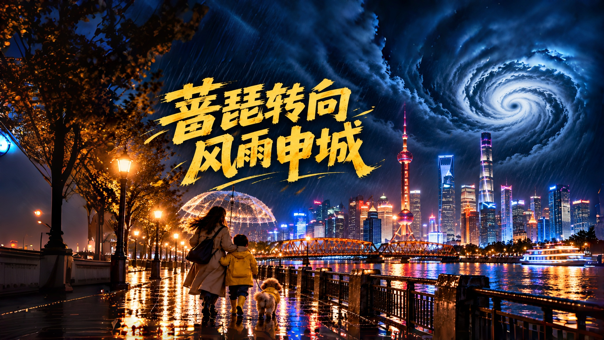 “蔷琵”转向东北不登陆，上海风雨降温接踵而至