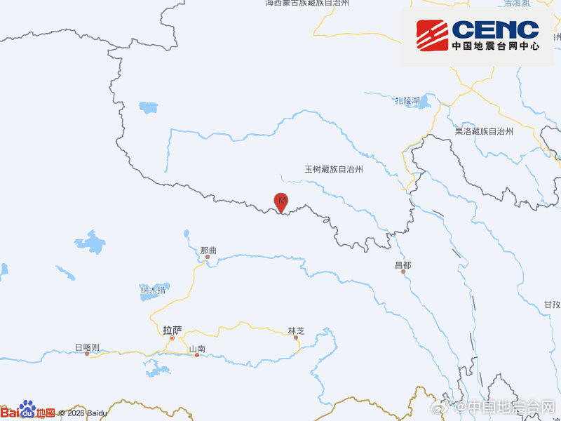 青海玉树杂多县发生5.3级地震，为巴青7.0级地震的强余震