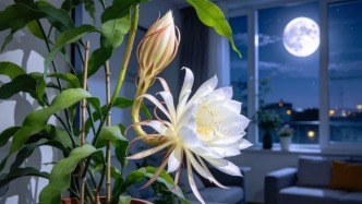 昙花开勒夜里向