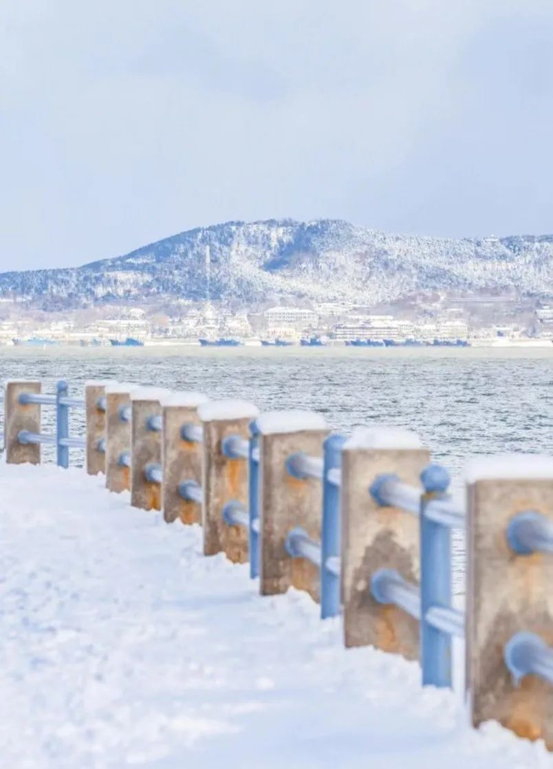 威海雪景 街区图片