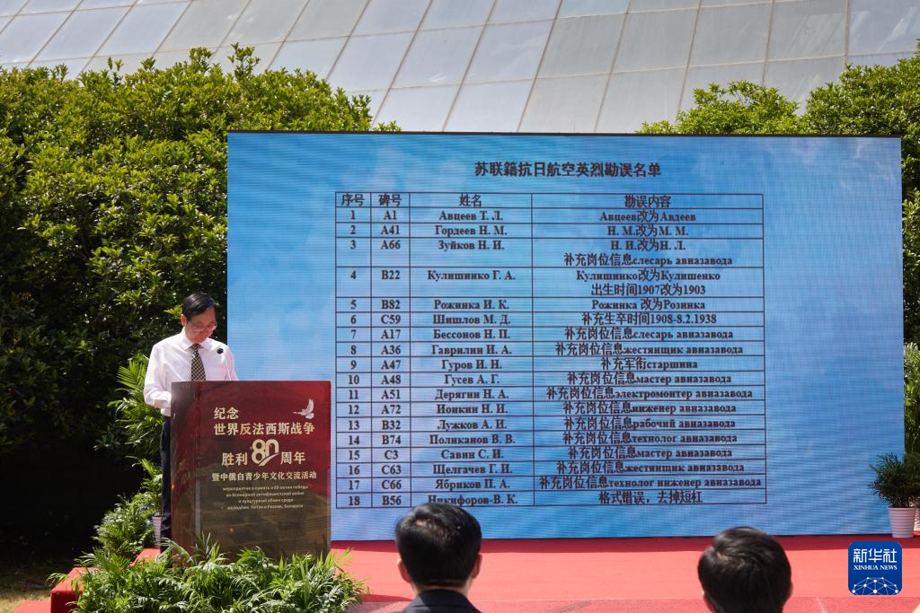首批18位！苏联籍抗日航空英烈信息更新