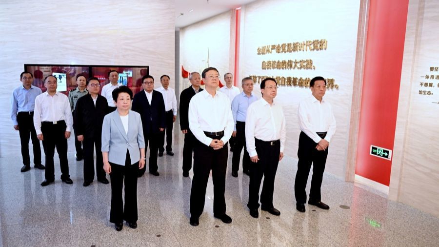 陈吉宁龚正黄莉新胡文容等在警示教育基地参观学习，出席深入贯彻中央八项规定精神学习教育交流会