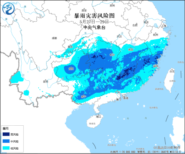 今年以来南方最强降雨过程来袭,暴雨灾害风险高