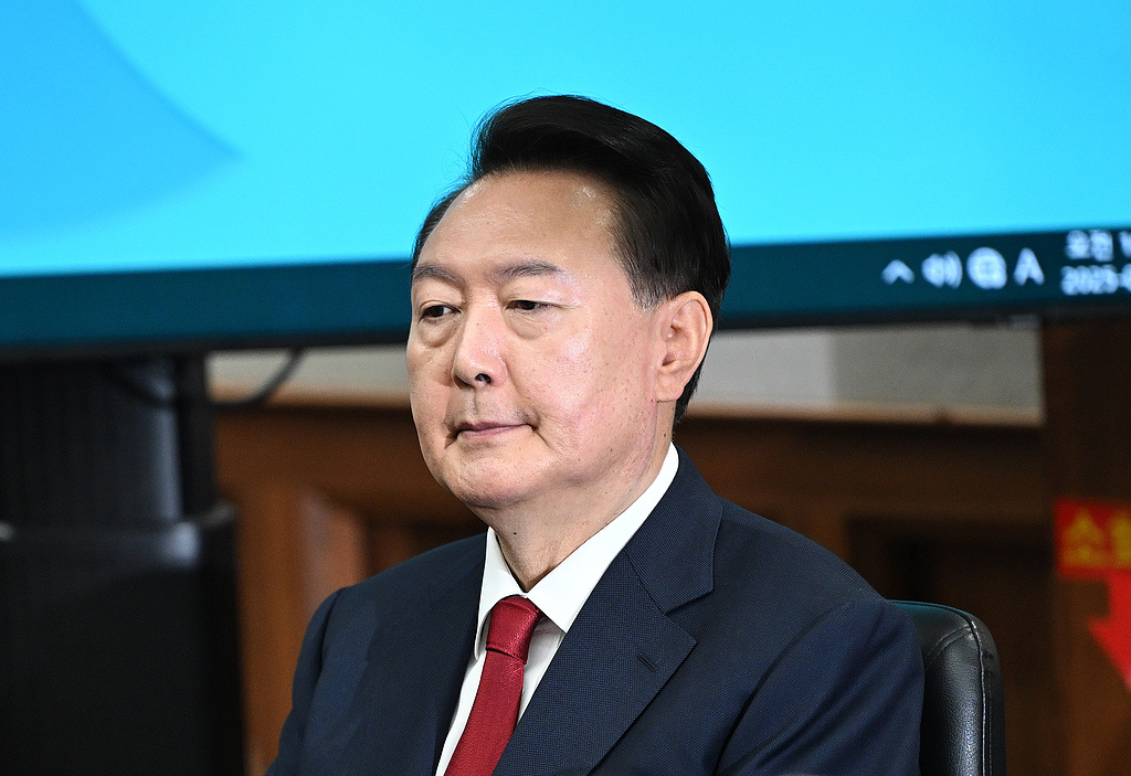韩国前总统尹锡悦出席大选前最后一次涉嫌发动内乱案审判
