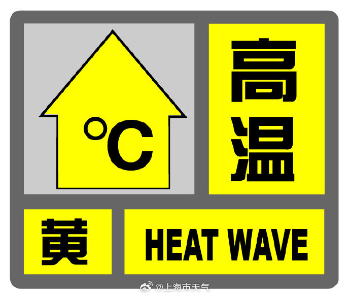 上海发布高温黄色预警信号：预计大部地区最高气温将超35℃