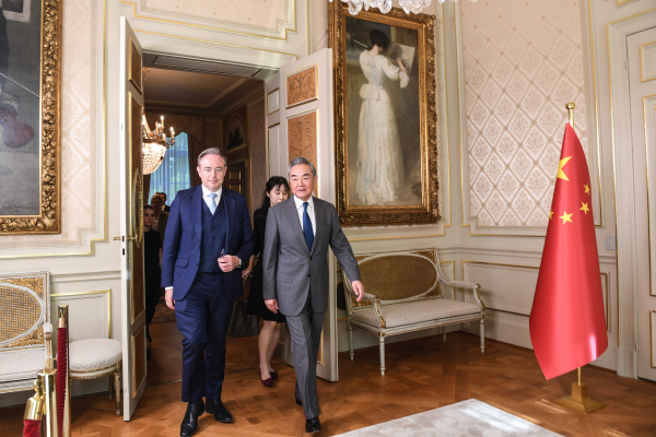 比利时首相德韦弗会见王毅
