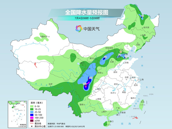 今天京津冀等地为降雨核心区，中东部将现大范围桑拿天