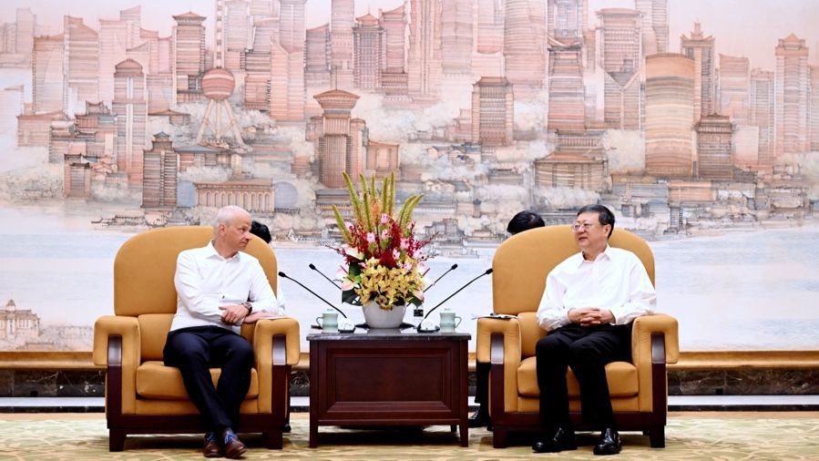 陈吉宁会见德国巴斯夫执行董事会主席凯礼