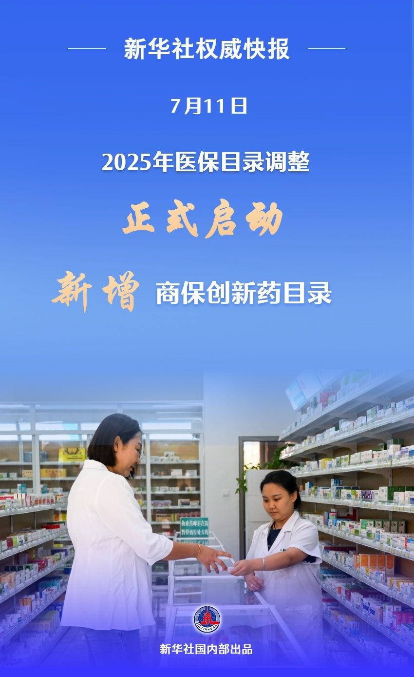 2025年医保目录调整正式启动，新增商保创新药目录