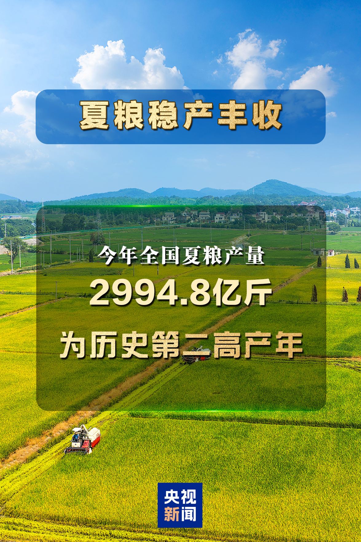 夏粮稳产丰收，七大亮点看上半年农业农村经济