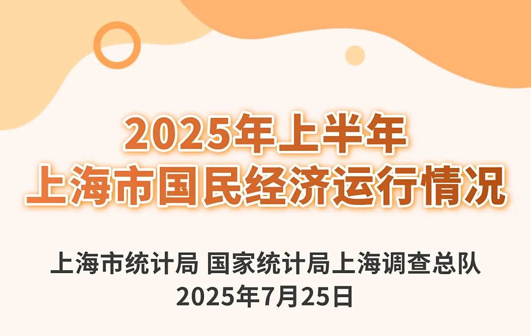 上半年上海地区生产总值26222.15亿元，同比增长5.1%