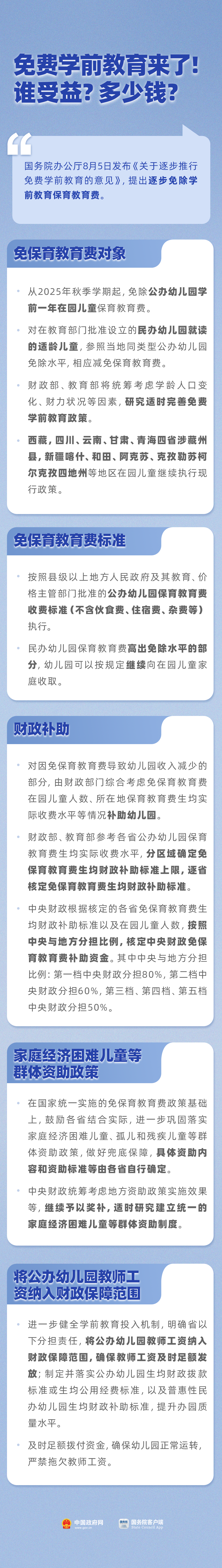 免费学前教育惠及哪些人群？一图了解