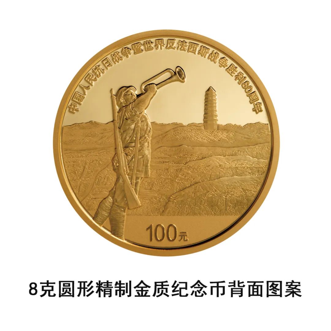 央行定于9月3日起陆续发行抗战胜利80周年纪念币