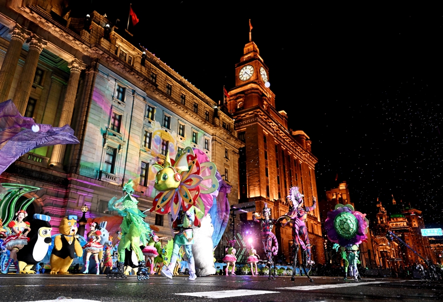 第36届上海旅游节大巡游活动拉开帷幕，陈吉宁龚正参加启动活动