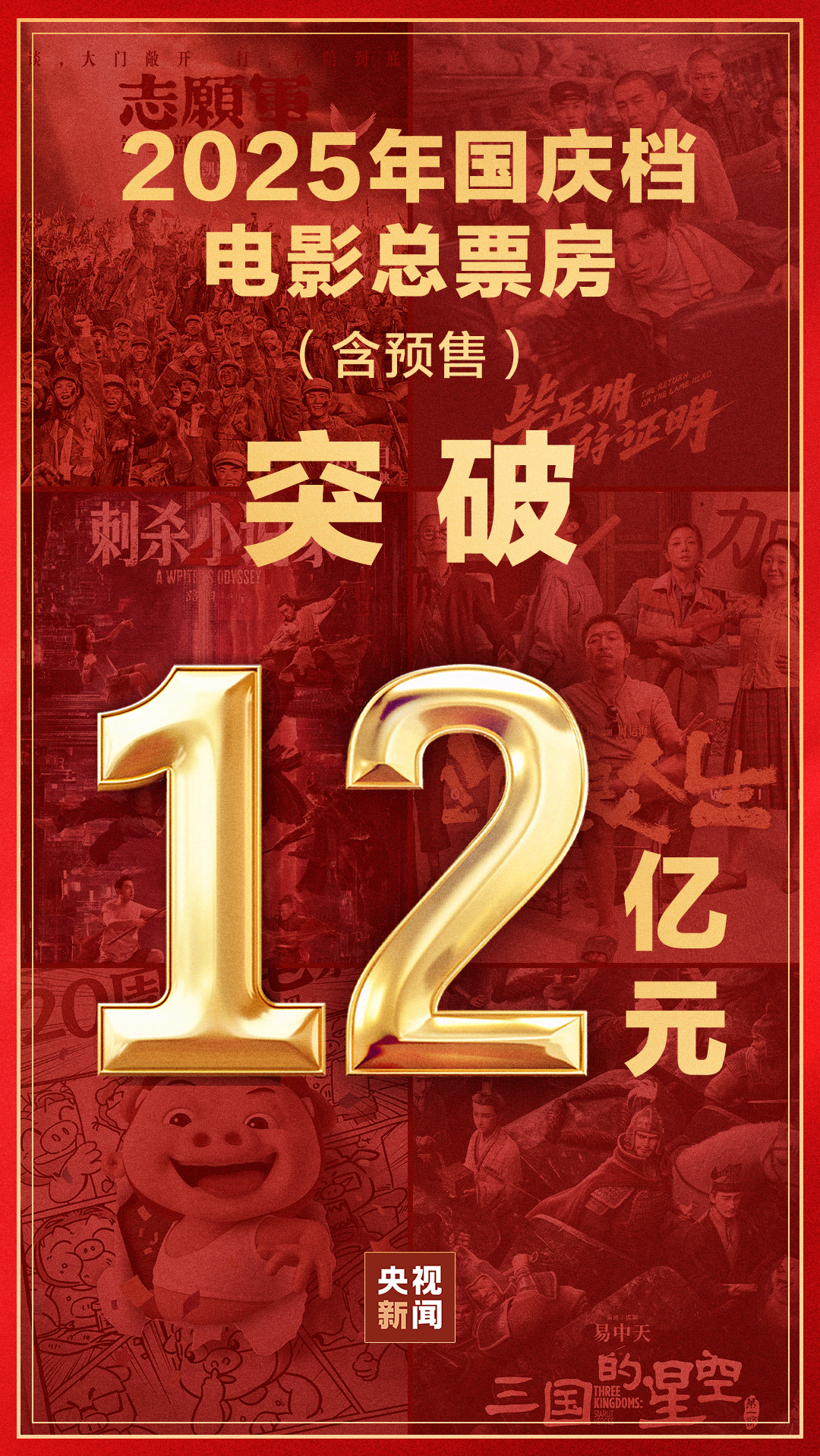 2025年国庆档电影总票房破12亿