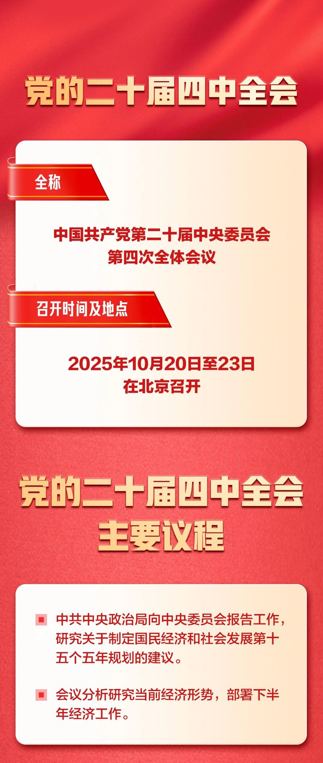 召开在即！一图了解党的二十届四中全会