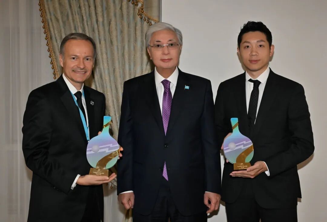 乒乓球奥运冠军许昕受邀参加哈萨克斯坦“总统杯”活动