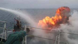 中國海警位釣魚島海域緊急救援中國臺灣籍漁船