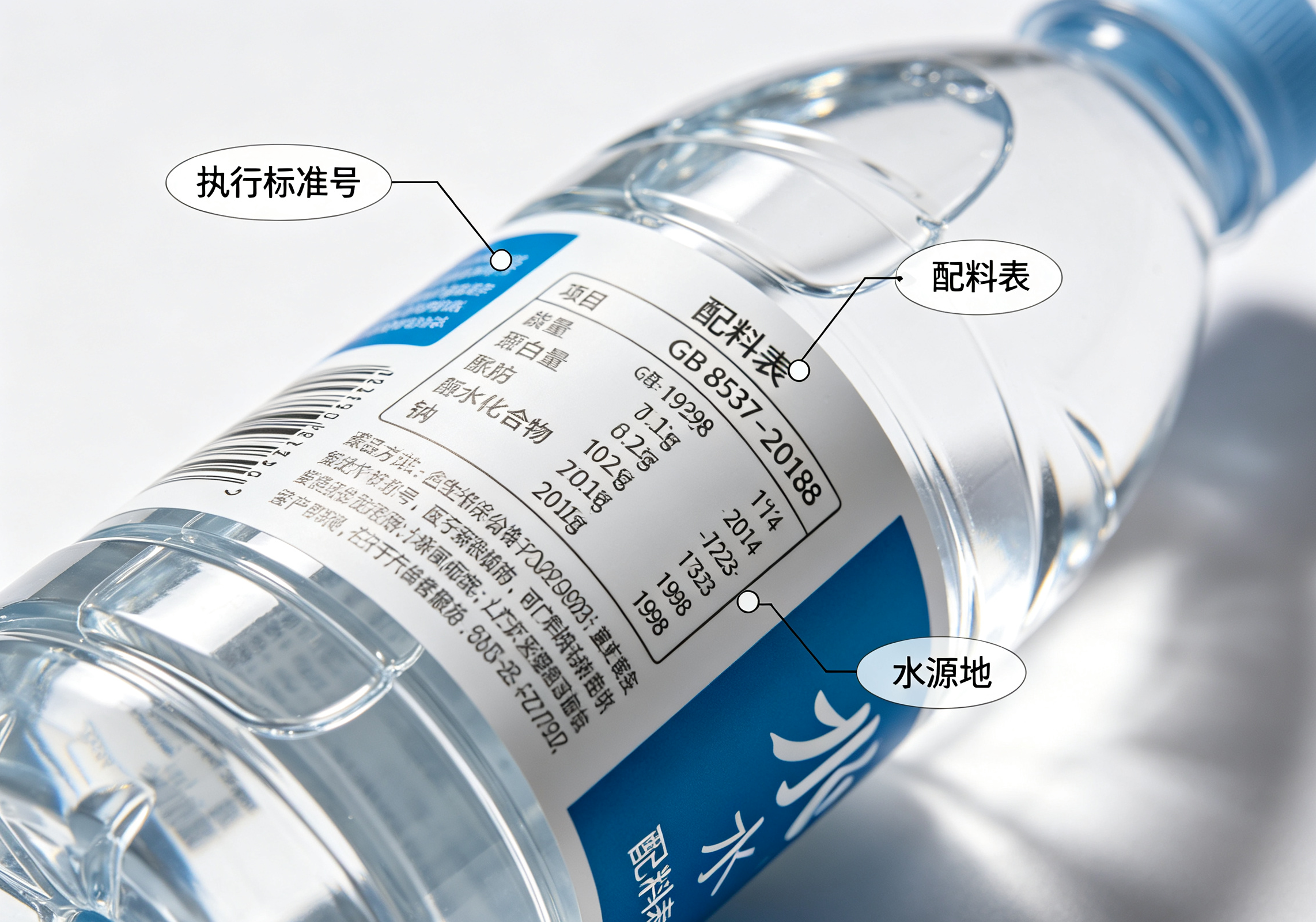 别被瓶身颜值忽悠，教你读懂瓶装水标签，买水不花冤枉钱