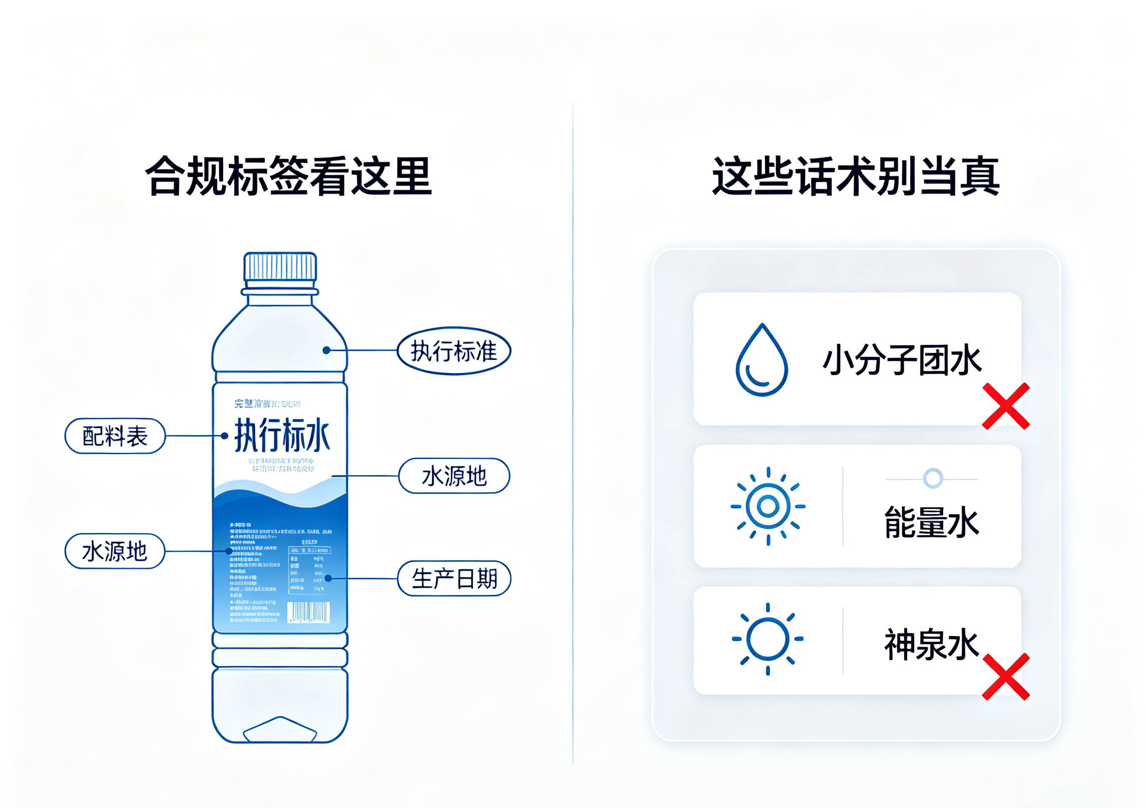 别被瓶身颜值忽悠，教你读懂瓶装水标签，买水不花冤枉钱
