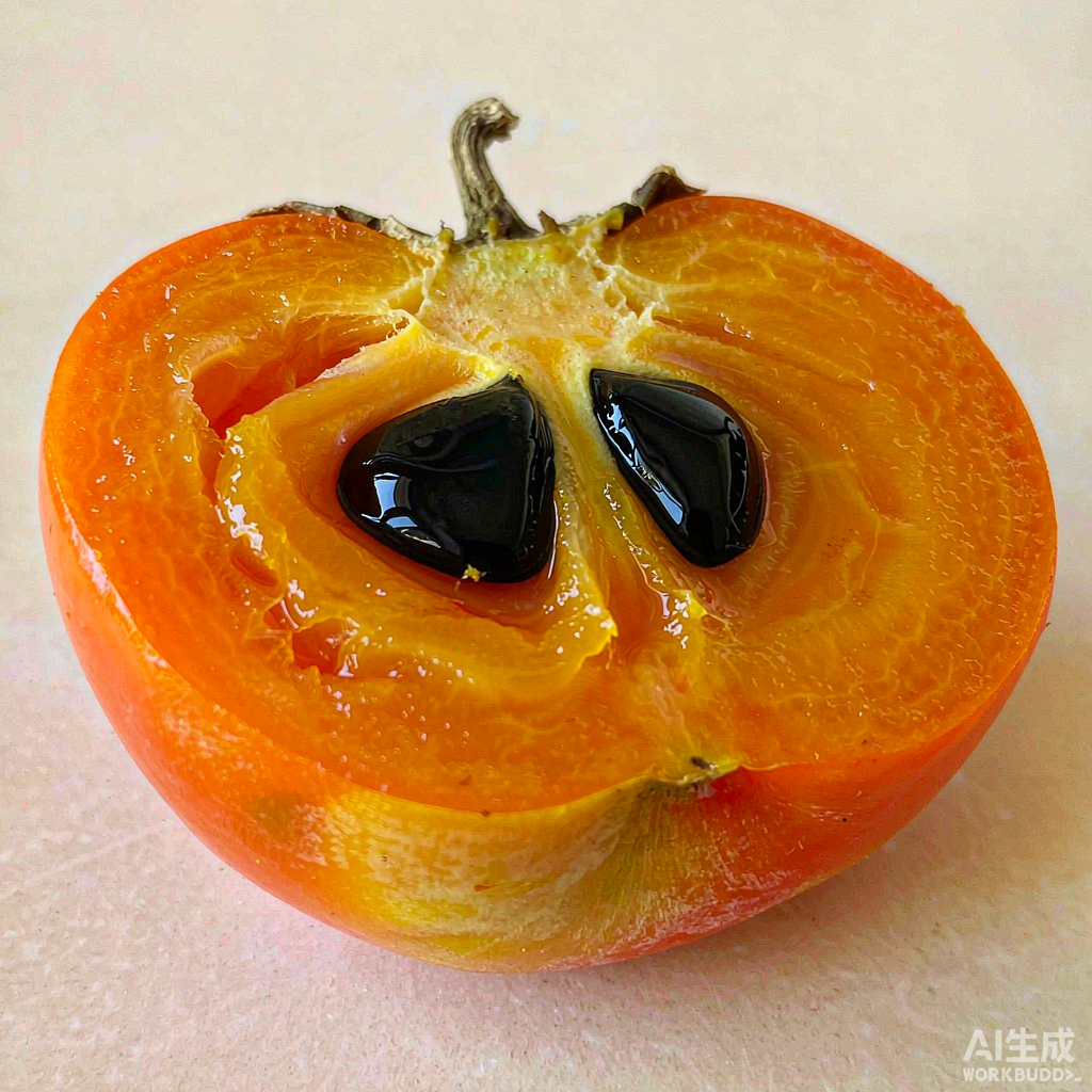 红彤彤的柿子上市了,软柿脆柿怎么挑