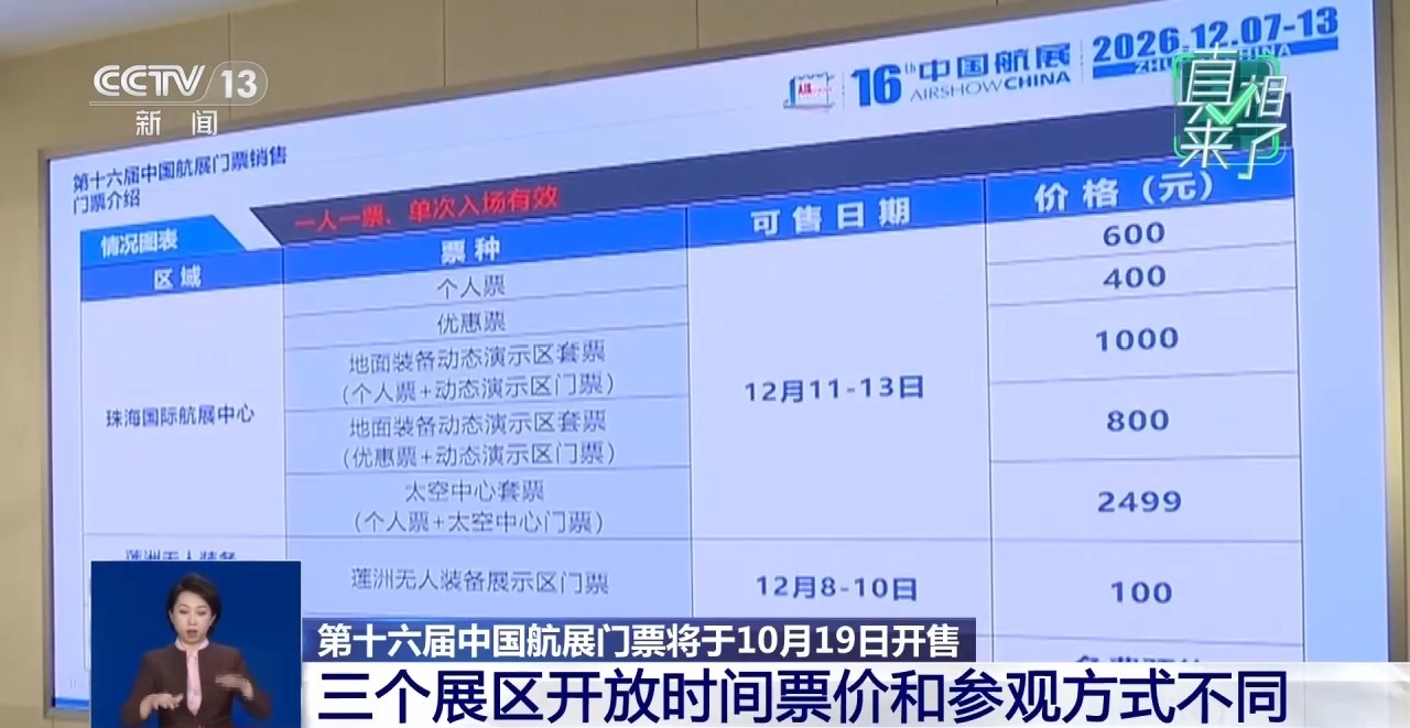 直播间“高价航展门票”可信吗?官方回应:应在指定渠道,实名制购票